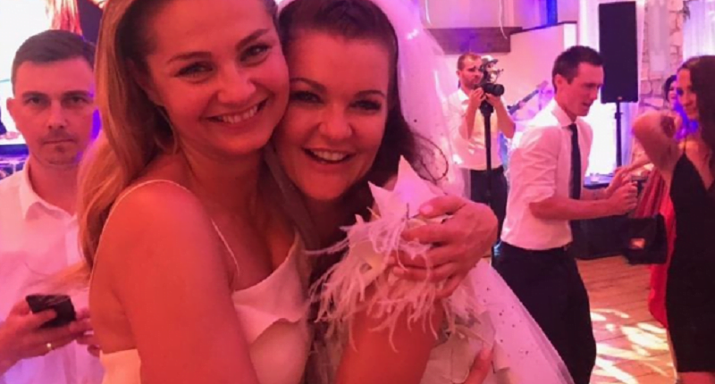 Małgorzata Socha na poprawinach u Agnieszki Radwańskiej